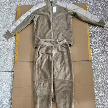 Комплект поларено яке и панталони, унисекс, Corduroy плат, Coral флийс подплата, зимно топло