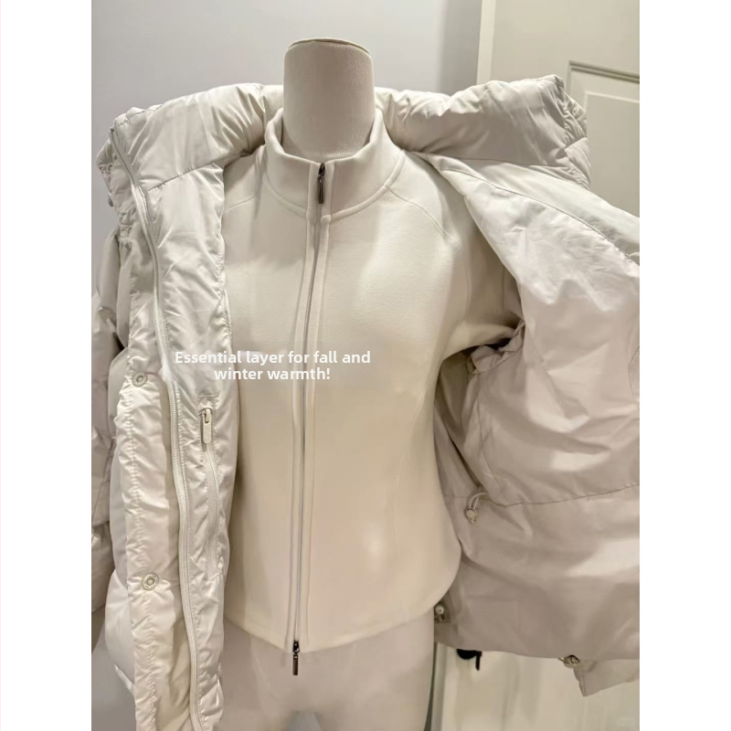 Dámsky fleecový kabát s podšívkou z fleecu, stojací golier, zips, úzky strih, materiál: polyester-elastan