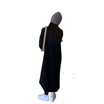 Ženska hoodie haljina od fleece materijala s kapuljačom, vezanje, dugi rukavi, bočni otvor, srednja duljina 65-80 cm, 95% poliester, tekstni tisak