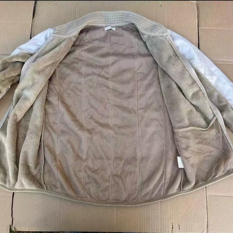 Zimski fleksi set jakna i hlače, unisex, fleksi tkanina s dvostrukim plišastim podstavom, kardigan stil i drugi stilovi
