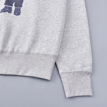 Ženska dukserica s printom crtanih likova, kapuljača, od velura s fleksom