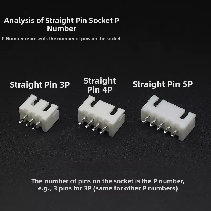 JE XH-nA 2,54 mm pin header, 2–20 pozícií, meď kontakty, 3C digitálna elektronika