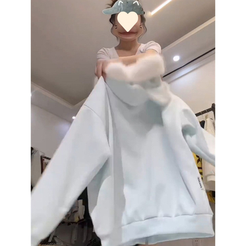 Dámska mikina s kapucňou a ušami mačky, kožušinkový golier, fleece podšité, polyesterová látka, dlhé rukávy, casual štýl