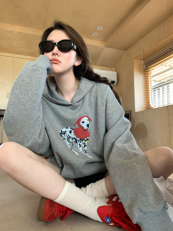 Dukserica pulover, pamuk 80–90%, dugi rukavi, A-silueta, kratka duljina