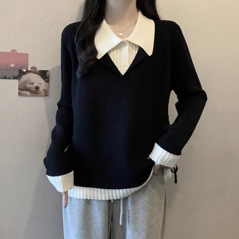 Bez rukava pleteni top s polo ovratnikom, tkan konstrukcija, srednja debljina, Ice Silk smjesa