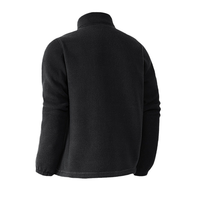 Vīriešu fleece jaka-puloveris, izturīgs pret nodilumu, dubultās flīsa oderes, vienkrāsains dizains, modelis 5939