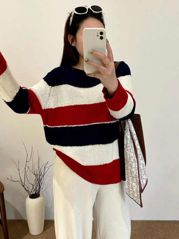 Cardigan tricotat plus size pentru femei, cu glugă, guler cu o linie, amestec nylon-lână, grosime medie, lungime normală