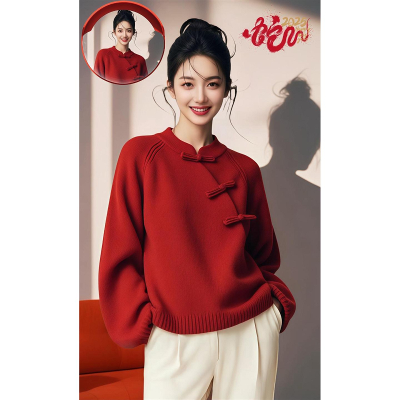 Cardigan tricotat pentru femei, guler polo, mâneci lungi, croială lejeră, lungime 50–65 cm