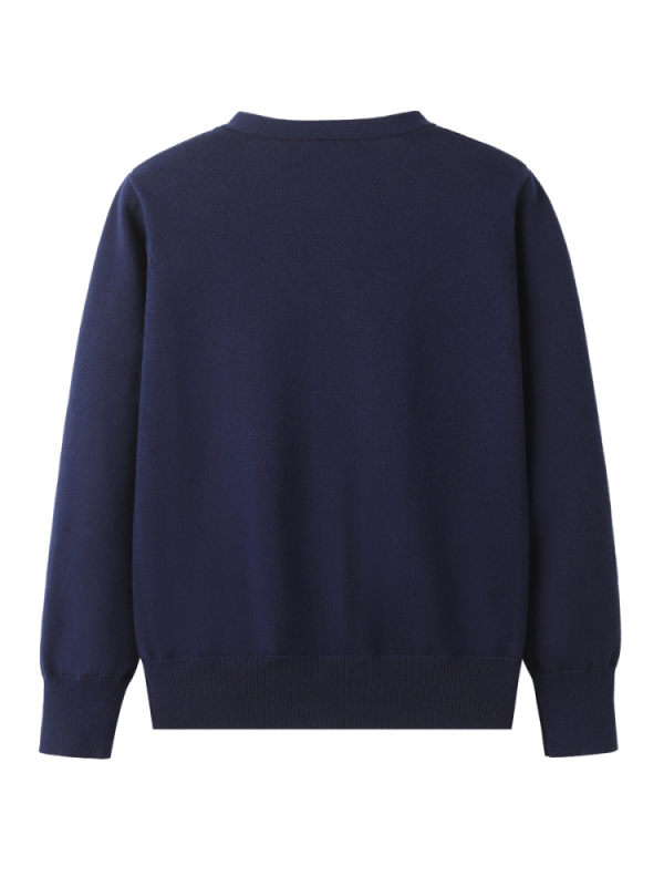 Cardigan pulover s V izrezom, vunena smjesa (pamuk i poliesterska smjesa), dugi rukavi, prednje kopčanje