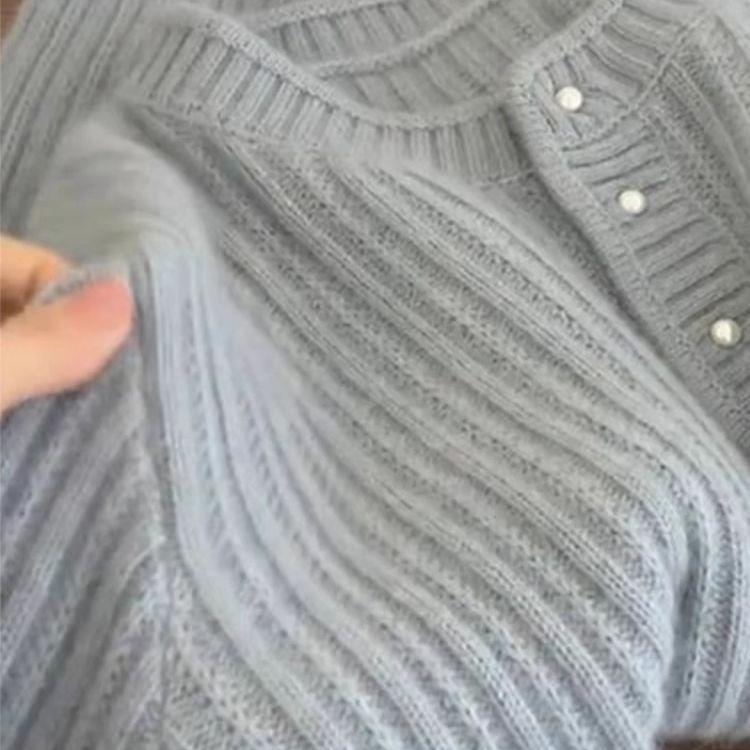 Pulover od ice silk s princeznim rukavima, okrugli vrat, srednja debljina (ice silk, princeznim rukavima, okrugli vrat, srednja debljina)