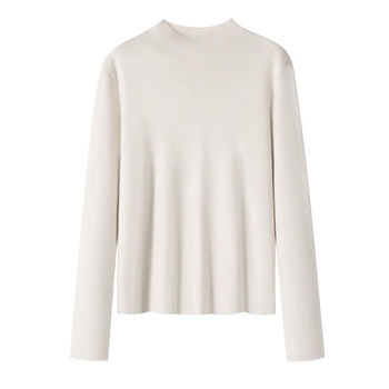 Plus dydžio moterų megztinis su gobtuvu - laisvas kirpimas, pusaukštė kaklo linija, ilgos rankovės, viskozės/polisterio/nylono mišinys