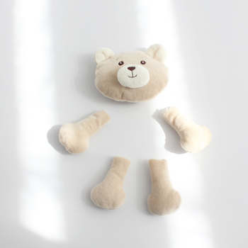 Spona za kosu s medvjeđim likom – kristalno mekan materijal, za djecu; upotreba: spona za kosu, kapa, šal