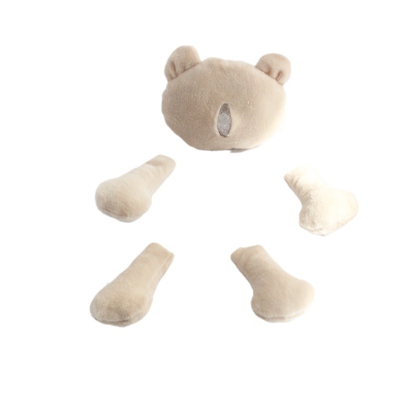 Spona za kosu s medvjeđim likom – kristalno mekan materijal, za djecu; upotreba: spona za kosu, kapa, šal