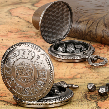 Μεταλλικό σετ ζαριών με θήκη τσέπης για επιτραπέζια παιχνίδια – διασκέδαση, συσκευασμένο σε OPP σακούλα, για ηλικίες 15–35 ετών