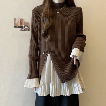 Πλεκτό πουλόβερ με halter neck, σχέδιο με ιμάντες στην πλάτη, ίσιο κόψιμο, μονόχρωτο πλέξιμο, 95% πολυεστέρα