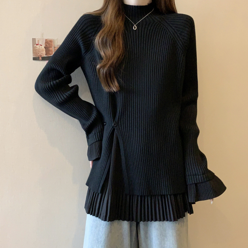 Πλεκτό πουλόβερ με halter neck, σχέδιο με ιμάντες στην πλάτη, ίσιο κόψιμο, μονόχρωτο πλέξιμο, 95% πολυεστέρα