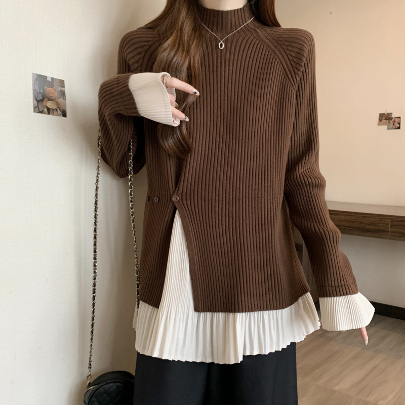 Πλεκτό πουλόβερ με halter neck, σχέδιο με ιμάντες στην πλάτη, ίσιο κόψιμο, μονόχρωτο πλέξιμο, 95% πολυεστέρα