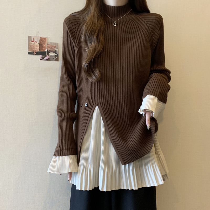 Πλεκτό πουλόβερ με halter neck, σχέδιο με ιμάντες στην πλάτη, ίσιο κόψιμο, μονόχρωτο πλέξιμο, 95% πολυεστέρα