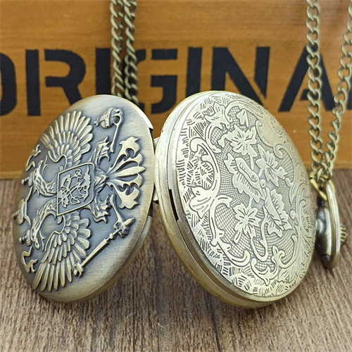 Džepni sat s retro rimskim brojevima, kvarcni mehanizam, brojčanik 45 mm, debljina 9 mm, unisex, svjetsko vrijeme.