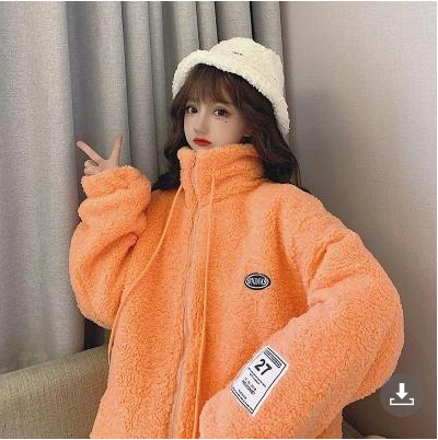 Palton damă din poliester cu guler înălțat și fermoar – croială lejeră, țesătură groasă, mâneci lungi, toamnă-iarnă