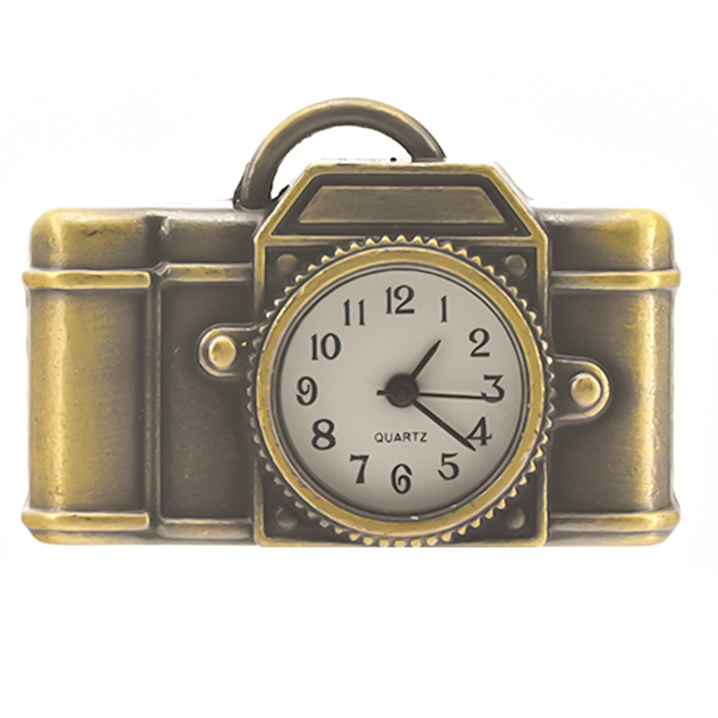 Ρολόι τσέπης-κολιέ με κίνηση quartz SL68, κυκλικό καντράν, περίβλημα από κράμα, λουράκι από κράμα