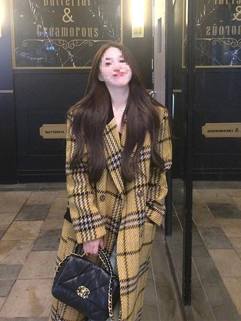 Ženski chenille kaput, kratka silueta, ležerni kroj, ovratnik sakou, korejsko-japanski ležerni stil