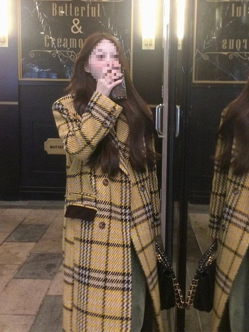 Ženski chenille kaput, kratka silueta, ležerni kroj, ovratnik sakou, korejsko-japanski ležerni stil