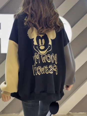 Ženska plus-size baseball jakna s flis podstavom, slobodan kroj, polo ovratnik, dugi rukavi, smjesa spandeksa, duljina 50–65 cm