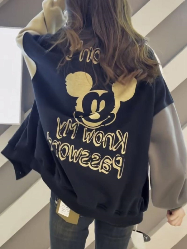 Ženska plus-size baseball jakna s flis podstavom, slobodan kroj, polo ovratnik, dugi rukavi, smjesa spandeksa, duljina 50–65 cm