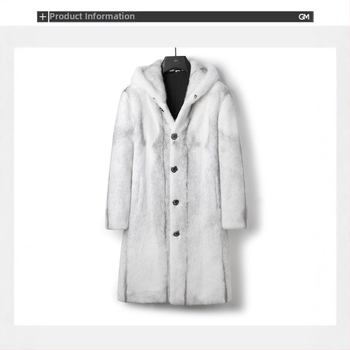 Παλτό γούνας με κουκούλα, μακρύ, τεχνητή γούνα, κλείσιμο με κουμπιά σε μονή σειρά, πλαϊνές τσέπες