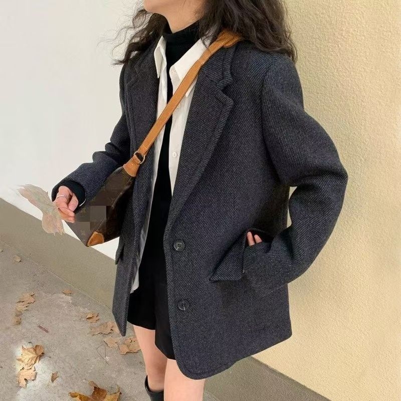 Ženski sako od Chenille - kratka duljina, rukavi 5/4, sakovni ovratnik, Spandex smjesa (<30%)