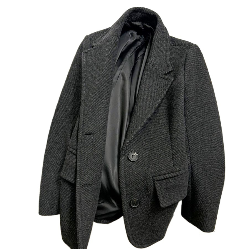 Ženski sako od Chenille - kratka duljina, rukavi 5/4, sakovni ovratnik, Spandex smjesa (<30%)