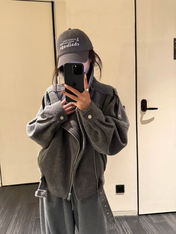 Palton scurt din lână pentru femei, stil japonez/coreean casual, croială lejeră, mâneci lungi, fermoar, toamnă 2025