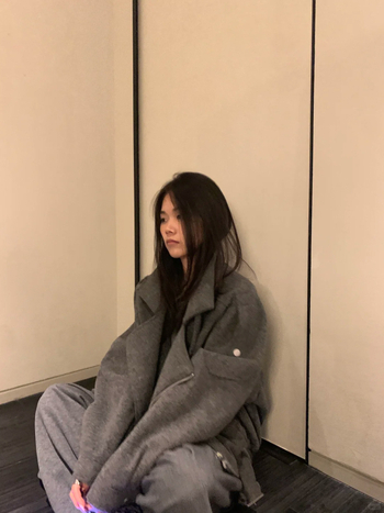 Palton scurt din lână pentru femei, stil japonez/coreean casual, croială lejeră, mâneci lungi, fermoar, toamnă 2025