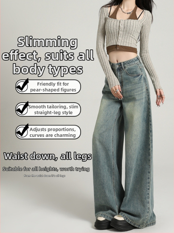 Dámske džínsy z denimu s vysokým pásom, bootcut a micro-flare, mikroelastické, bavlna-poliester zmes, prateľné, jar 2025