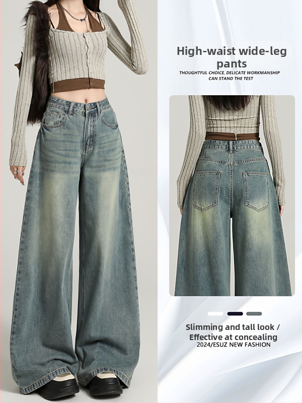 Dámske džínsy z denimu s vysokým pásom, bootcut a micro-flare, mikroelastické, bavlna-poliester zmes, prateľné, jar 2025