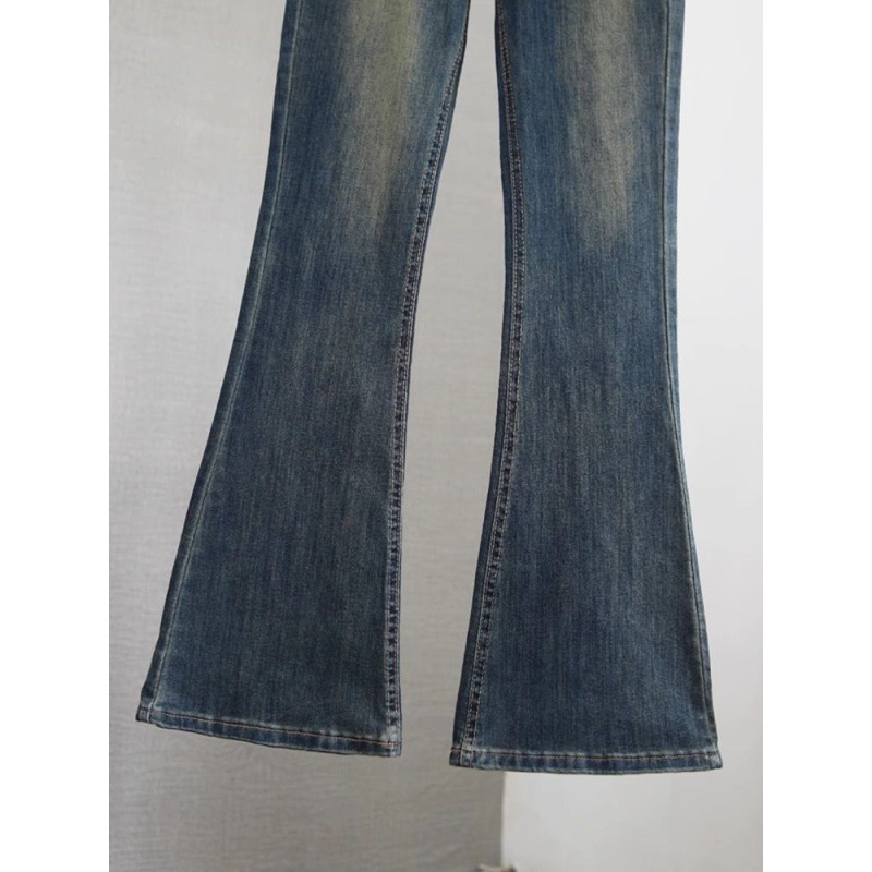 Traperice: cropped, široke nogavice, visok struk, denim, udio glavnog materijala 30-50%