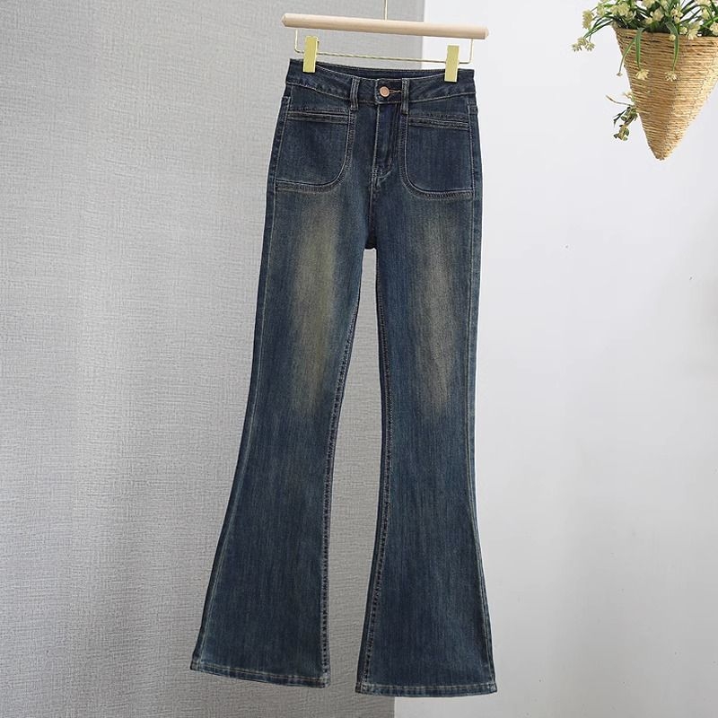 Traperice: cropped, široke nogavice, visok struk, denim, udio glavnog materijala 30-50%