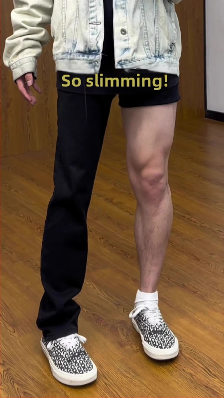 Ανδρικά τζιν με υψηλή ελαστικότητα, ίσια γραμμή, φερμουάρ, βαμβακερό ντένιμ, Φθινόπωρο 2024