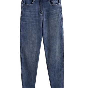 Ženske traperice s flis podstavom, visokim strukom, elastične, tople, prilagođene krušnoj figuri