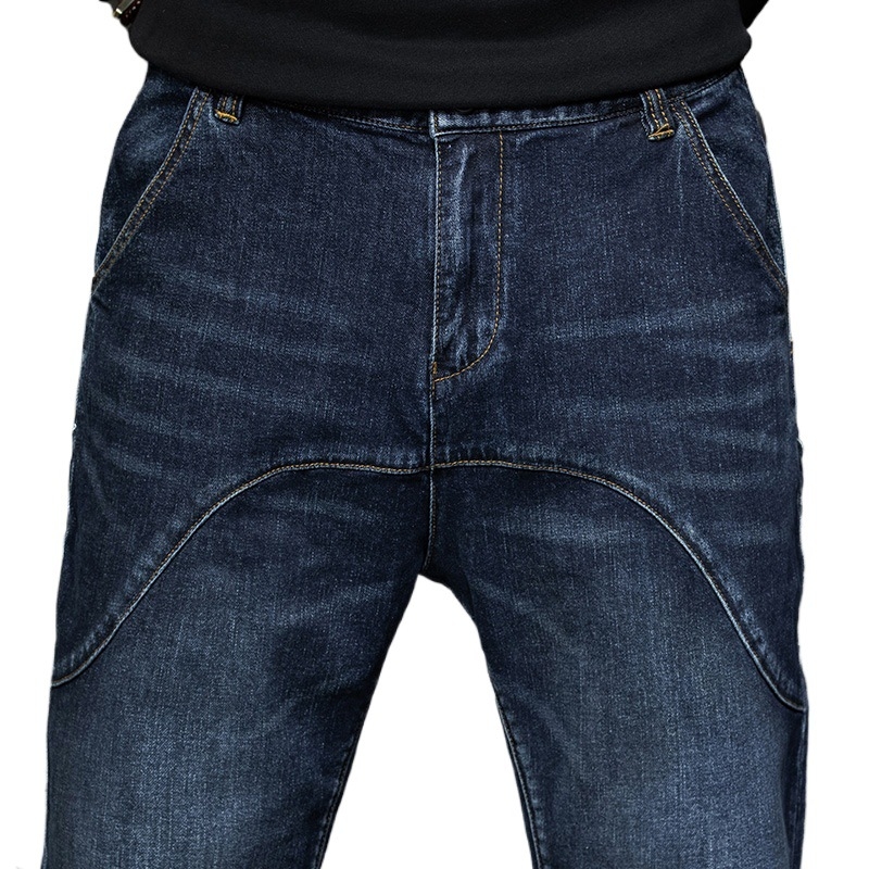 Ανδρικά τζιν – στενό κόψιμο (tapered), μεσαία μέση, βαμβακερό ντένιμ 90%, μικροελαστικότητα, φερμουάρ