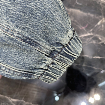 Ανδρικά τζιν από βαμβακερό ντένιμ, tapered fit, πλυμένα, μεσαία μέση, φερμουάρ