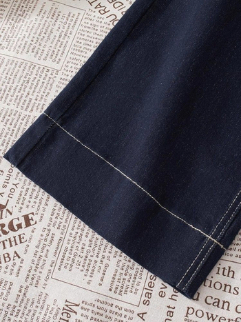 Dámske džínsy s vysokým pásom, širokým strihom, fleecovou podšívkou, denim bavlna, jar 2025 (Materiál: denim bavlna; Pás: vysoký; Strih: široký; Podšívka: fleec; Sezóna: jar 2025)