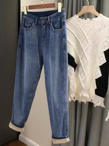 Traperice s harém krojem, visokim pojasom, ravnim krojem nogavica, duljina 9/10