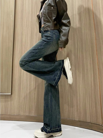 Traperice – Bootcut, visoki struk, debeli denim, 30–50% pamuka, Zima 2025