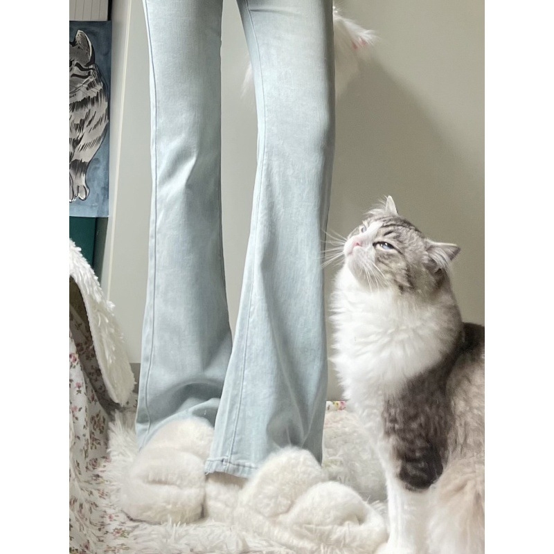 Ženske farmerice visokog struka – dužina do poda, denim, 50–70% pamuka, srednje gustoće