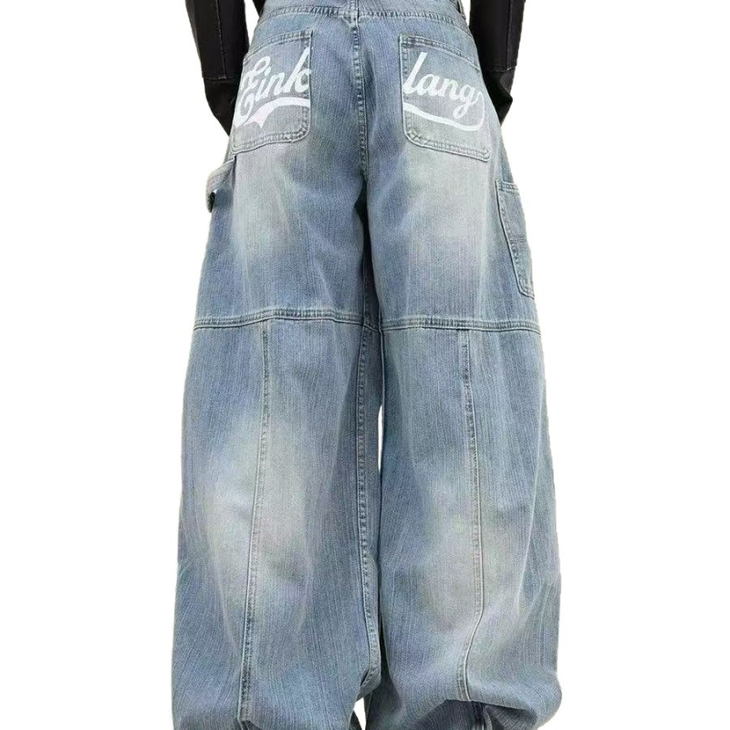 Traperice od denima s visokim strukom i širokim nogama, perive, proljeće 2025