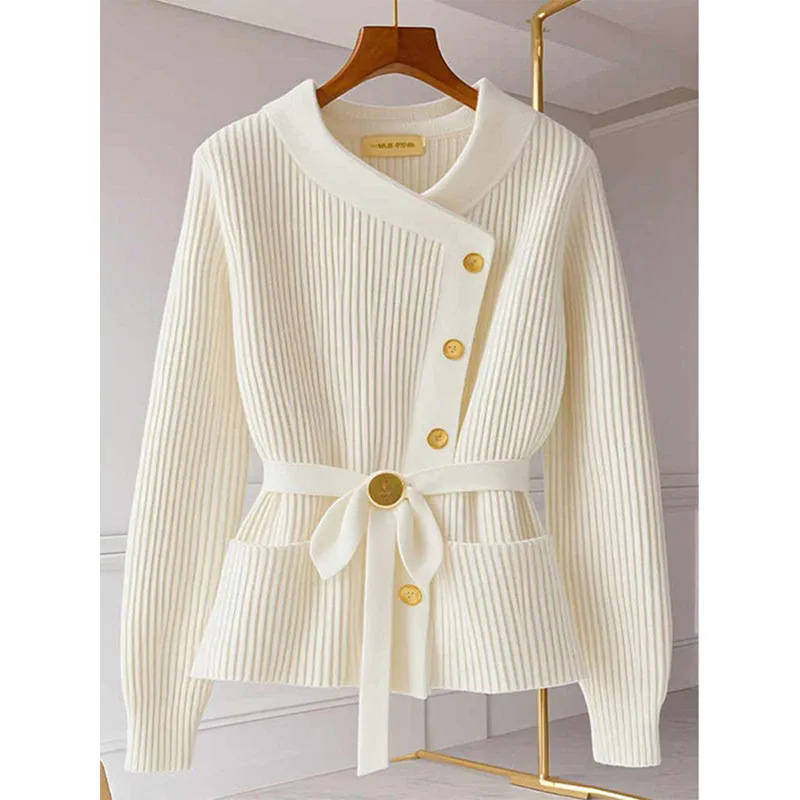 Дамски костюм с пола и пуловер, дълги ръкави, средна дължина на полата, полиестер 95%+, елегантен стил