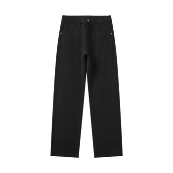 Vyriski džinsai, laisvo kirpimo, tiesaus silueto, vidutinio juosmens, užtrauktukas, medvilnės denim su elastanu