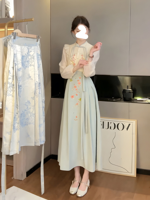 Suknjo-kostim, duga suknja, dugi rukavi, visoko temperaturno oblikovanje, poliesterska tkanina